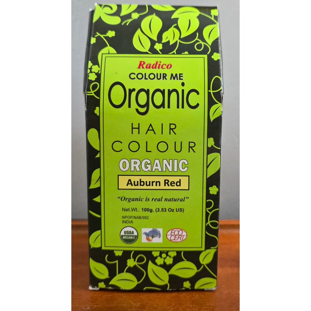 Radico Colour Me Organic Hair Colour Auburn Red 100g Natural Herbal Dye